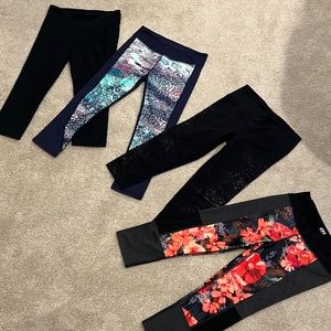 Athletic capri pants womens small- sold as set